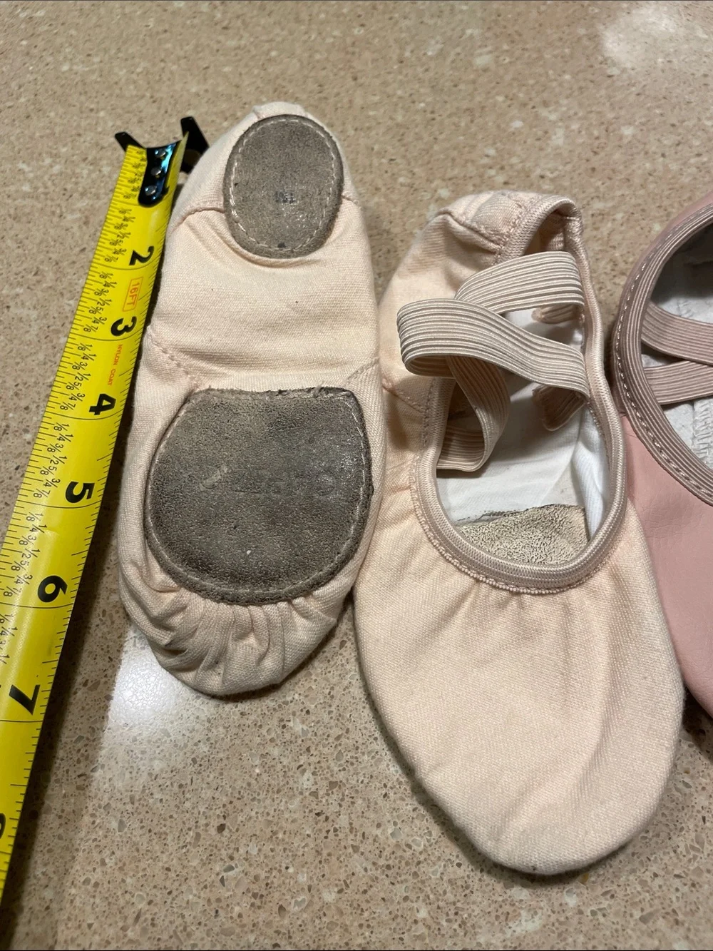 Capezio Kids Ballet Slippers in Light Pink and Blush